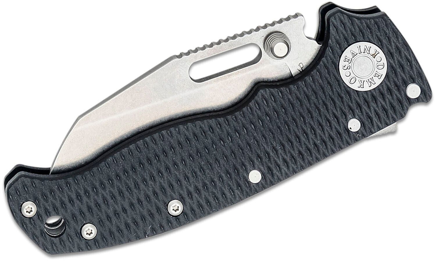 Andrew Demko NEW AD20.5 Shark Foot Shark Lock Knife Black G10 Handle CPM-S35VN