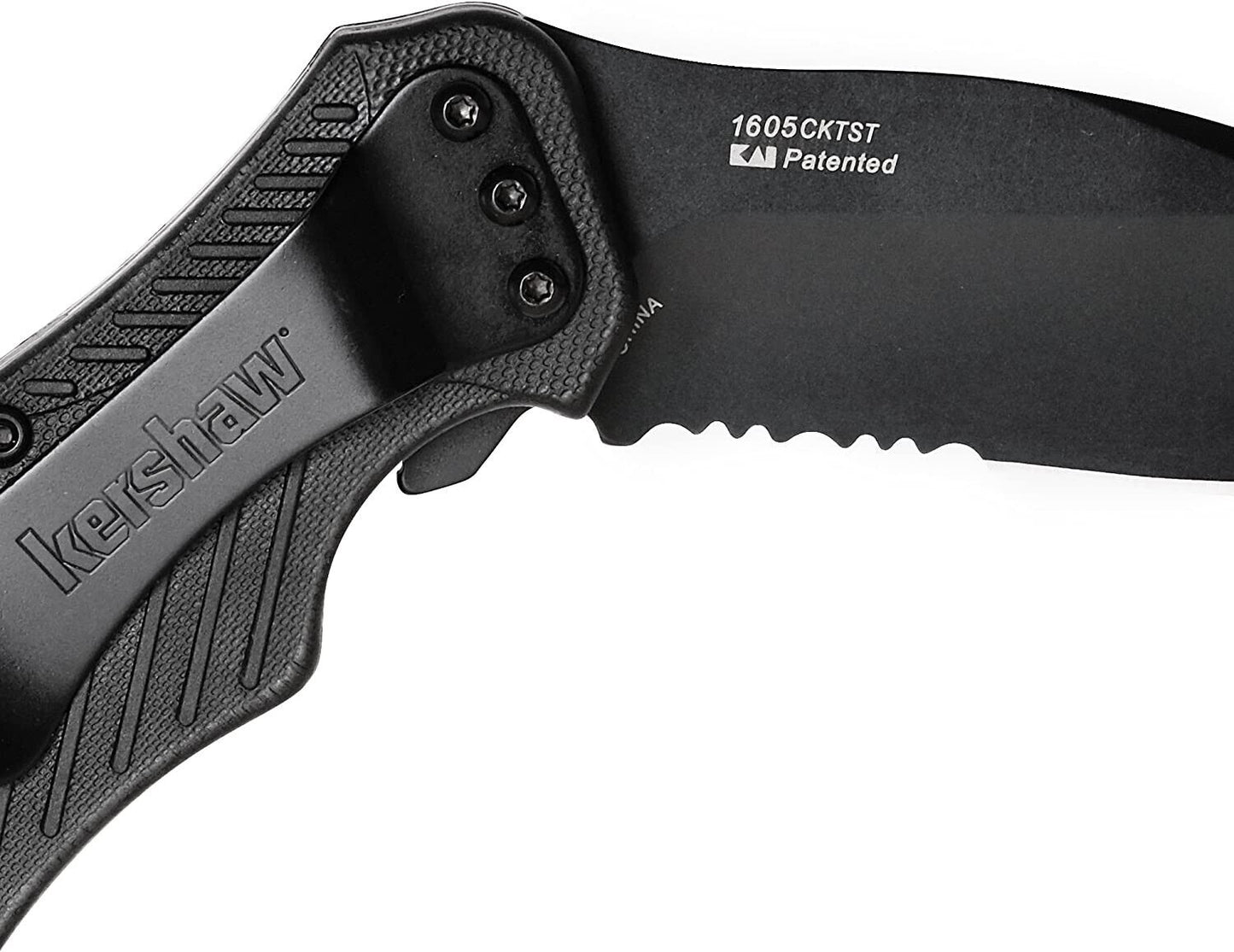 Kershaw 1605CKTST Clash Assisted Flipper Knife 3" Black Combo Blade