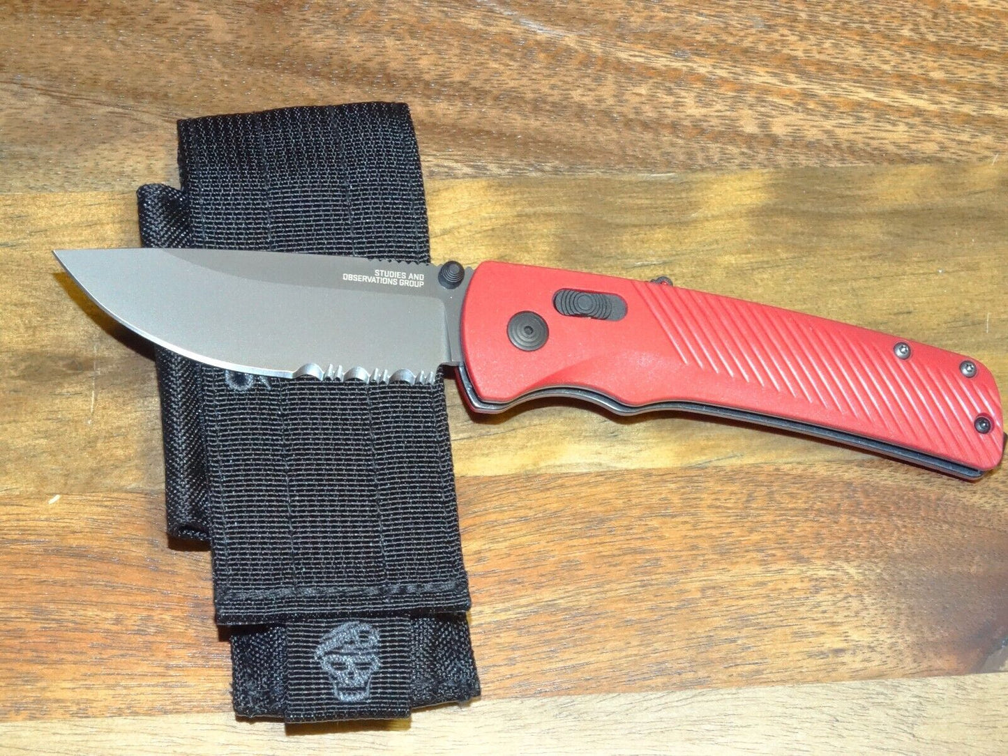 SOG Flash AT XR LOCK MK3 RED 3.45" Assisted Open Pocket Knife Cryo D2 Treated