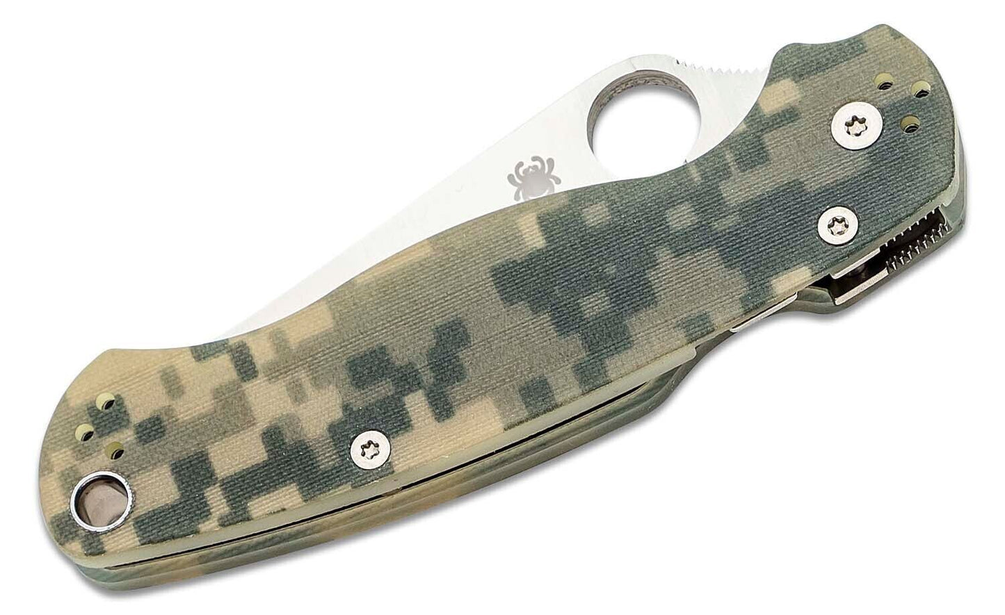 Spyderco Paramilitary 2 Folding Knife 3-7/16" CPM-S45VN Satin Blade, Digi Camo