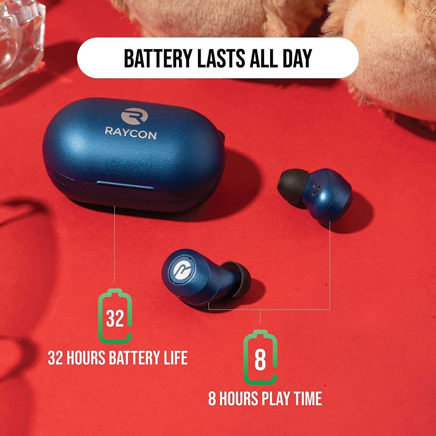 Raycon The Everyday Wireless Earbuds - Electric Blue