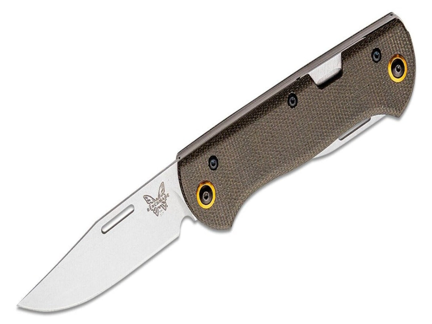 Benchmade 317-1 Weekender-CPM-S30V Steel/Clip Point Blade/Green Micarta Handle