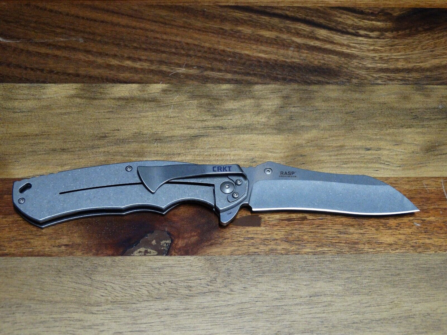 CRTK RASP Folding Knife Straight EDGE Blade ‎AUS 8 Blade 420J2 Handle