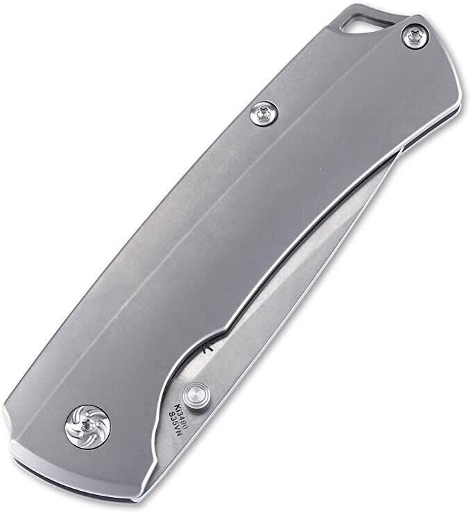 Kizer Uli Hennicke Ti Ki3490 3.20" Blade CPM-S35VN Drop Point Titanium Handle