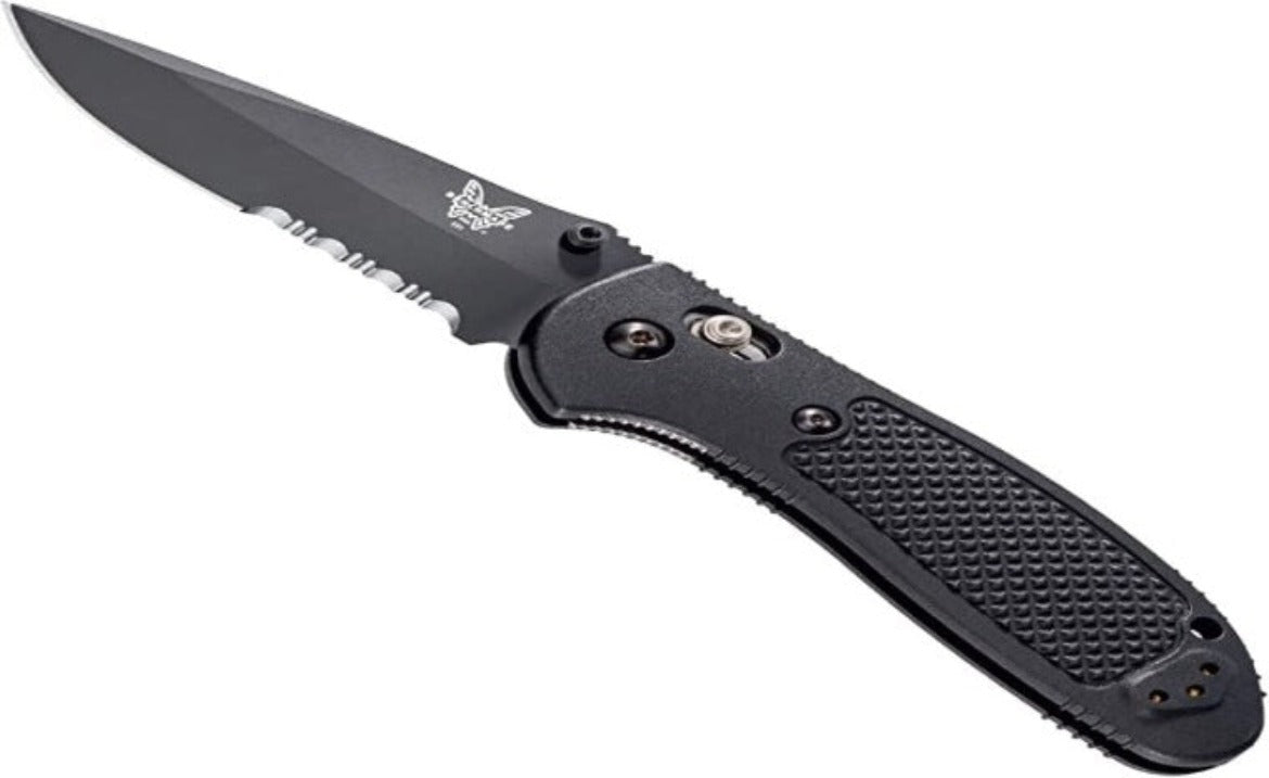 Benchmade - Griptilian 551 Knife with CPM-S30V Steel, Drop-Point Blade Serrated