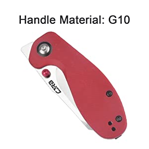 CJRB Maileah Linerlock Red G10 Folding AR-RPM9 Stainless Pocket Knife 1918REF